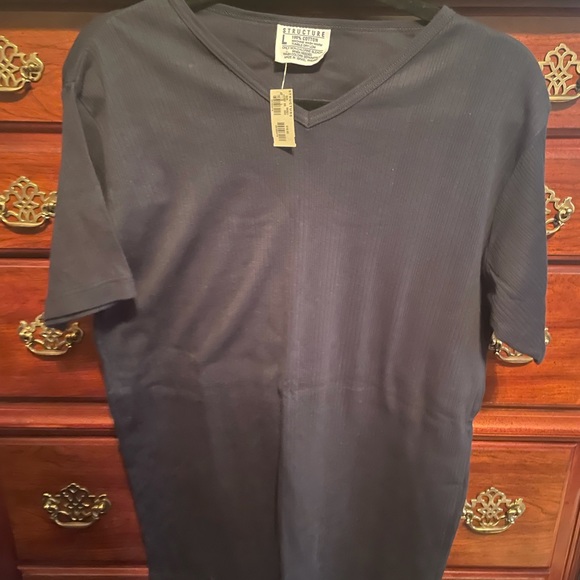 Structure Other - NWT Structure men’s v neck t shirt. Color navy. New with tags. Size large.